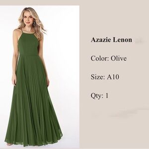 Olive green Azazi dress (size A8) Brand New